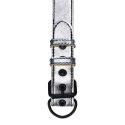 BONDAGE FETISH METALLIC PUP COLLAR WITH LEASH