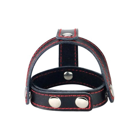 Bondage Fetish TStyle Leather Cockring With Ball Divider Bondage Fetish TStyle Leather Cockring With Ball Divider