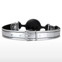 BREATHABLE BALL GAG WITH NIPPLE CLAMP
