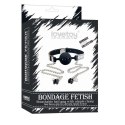 BREATHABLE BALL GAG WITH NIPPLE CLAMP