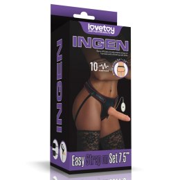 VIBRATING EASY STRAPON SET 7.5''