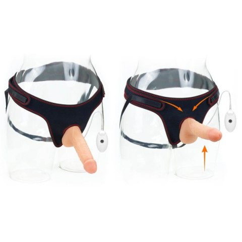 Zestaw Easy Strap-on z wibracjami 18 cm Lovetoy Zestaw Easy Strap-on z wibracjami 18 cm Lovetoy