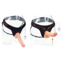 STRAP-ON ZESTAW DILDO PENIS Z WIBRACJAMI 10 TRYBÓW