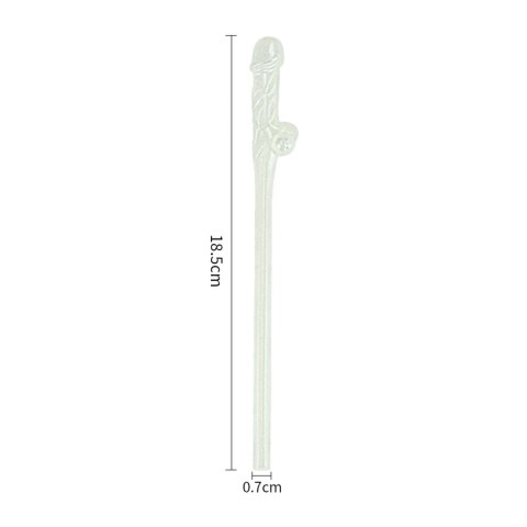 Glow in the Dark Willy Straws - Pack of 9 Glow in the Dark Willy Straws - Pack of 9