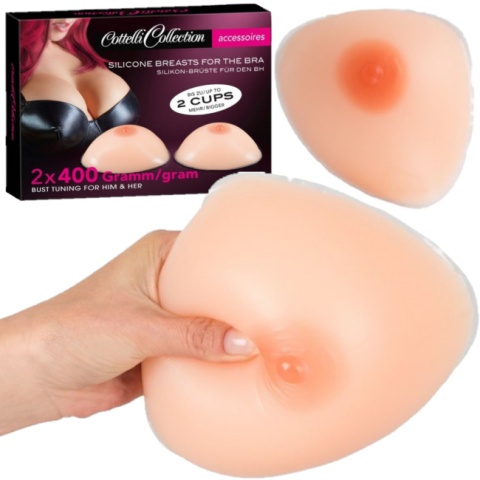 SILIKONOWE SZTUCZNE PIERSI PROTEZY NAKŁADKI 400G