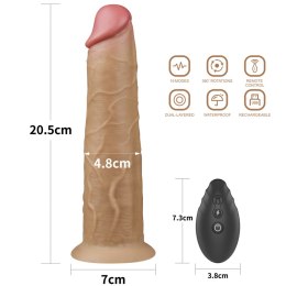 8.0'' DUAL LAYERED PLATINUM SILICONE ROTATOR