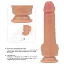 8.5" DUAL LAYERED SILICONE ROTATING NATURE COCK ANTHONY