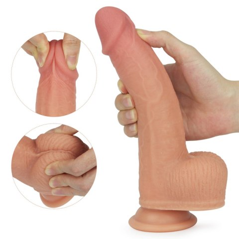 8.5" DUAL LAYERED SILICONE ROTATING NATURE COCK ANTHONY 8.5" DUAL LAYERED SILICONE ROTATING NATURE COCK ANTHONY