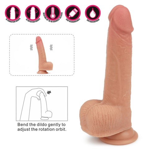 8.5" DUAL LAYERED SILICONE ROTATING NATURE COCK ANTHONY 8.5" DUAL LAYERED SILICONE ROTATING NATURE COCK ANTHONY