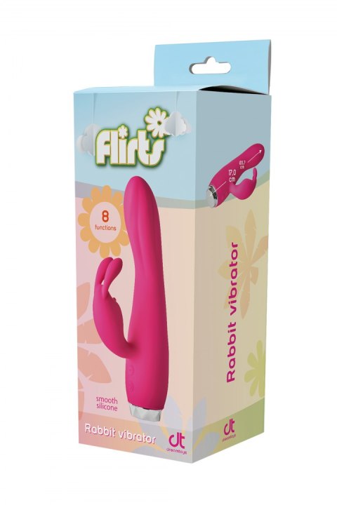 FLIRTS RABBIT VIBRATOR PINK FLIRTS RABBIT VIBRATOR PINK