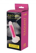 RADIANT SOFT SILICONE GLOW IN THE DARK DILDO LARGE PINK