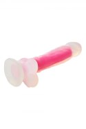 RADIANT SOFT SILICONE GLOW IN THE DARK DILDO LARGE PINK