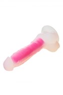 RADIANT SOFT SILICONE GLOW IN THE DARK DILDO LARGE PINK