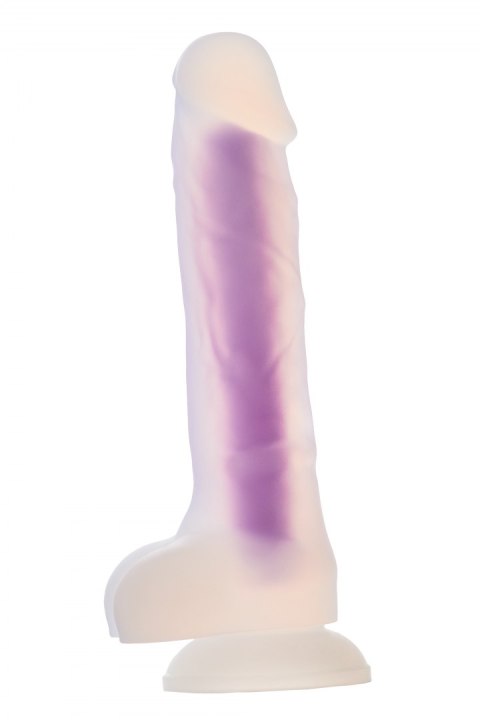 RADIANT SOFT SILICONE GLOW IN THE DARK DILDO MEDIUM PURPLE RADIANT SOFT SILICONE GLOW IN THE DARK DILDO MEDIUM PURPLE