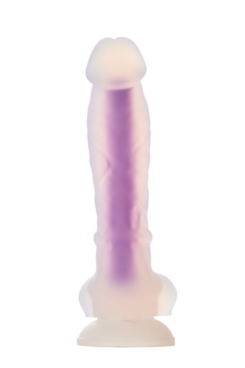 RADIANT SOFT SILICONE GLOW IN THE DARK DILDO MEDIUM PURPLE RADIANT SOFT SILICONE GLOW IN THE DARK DILDO MEDIUM PURPLE