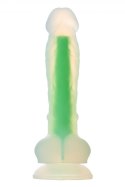 RADIANT SOFT SILICONE GLOW IN THE DARK DILDO SMALL GREEN