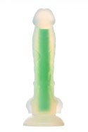 RADIANT SOFT SILICONE GLOW IN THE DARK DILDO SMALL GREEN