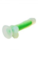RADIANT SOFT SILICONE GLOW IN THE DARK DILDO SMALL GREEN