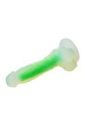 RADIANT SOFT SILICONE GLOW IN THE DARK DILDO SMALL GREEN