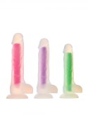 RADIANT SOFT SILICONE GLOW IN THE DARK DILDO SMALL GREEN