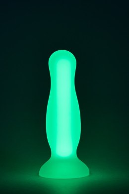 RADIANT SOFT SILICONE GLOW IN THE DARK PLUG SMALL GREEN