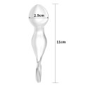 4.5" GLASS ROMANCE CLEAR