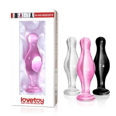 4.5" GLASS ROMANCE PINK 4.5" GLASS ROMANCE PINK