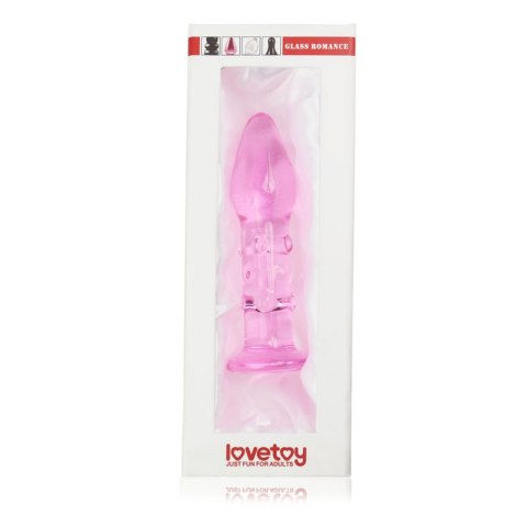 5.5" GLASS ROMANCE PINK 5.5" GLASS ROMANCE PINK