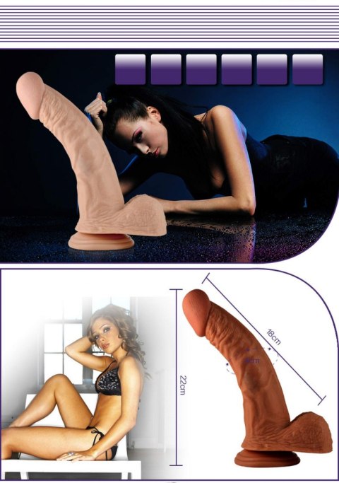 8.5" Real Extreme Vibrating Dildo Flesh 8.5" Real Extreme Vibrating Dildo Flesh