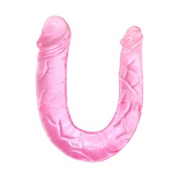SOLIDNE DILDO PODWÓJNA PENETRACJA WAGINALNO ANALNY BAILE- DOUBLE DONG PINK