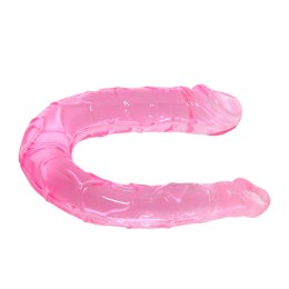 SOLIDNE DILDO PODWÓJNA PENETRACJA WAGINALNO ANALNY BAILE- DOUBLE DONG PINK