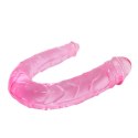 SOLIDNE DILDO PODWÓJNA PENETRACJA WAGINALNO ANALNY BAILE- DOUBLE DONG PINK