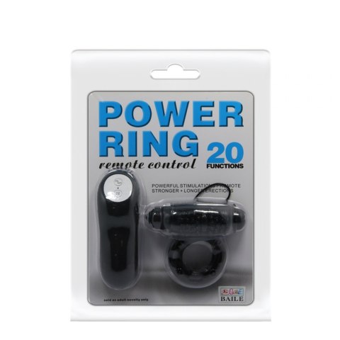 BAILE- POWER RING, 20 VIBRATION FUNCTIONS WIRELESS REMOTE CONTROL BAILE- POWER RING, 20 VIBRATION FUNCTIONS WIRELESS REMOTE CONTROL