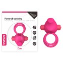 POWER CLIT DUO SILICONE COCKRING PINK