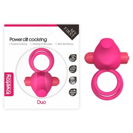 POWER CLIT DUO SILICONE COCKRING PINK