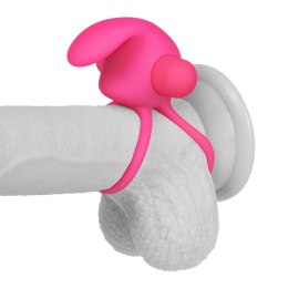 POWER CLIT DUO SILICONE COCKRING PINK