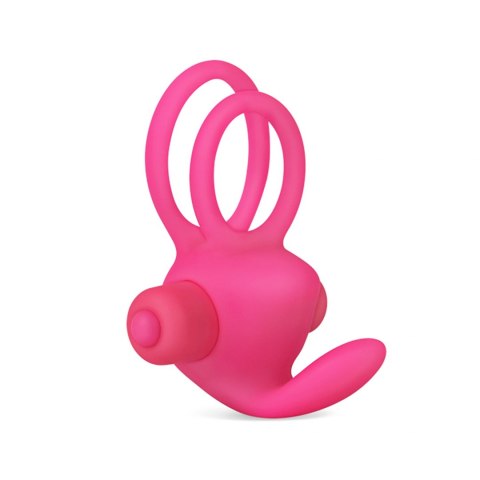 POWER CLIT DUO SILICONE COCKRING PINK POWER CLIT DUO SILICONE COCKRING PINK