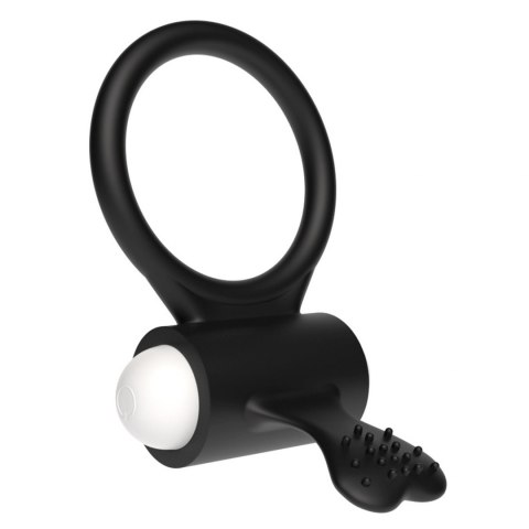 POWER CLIT SILICONE COCKRING BLACK POWER CLIT SILICONE COCKRING BLACK