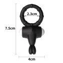 POWER CLIT SILICONE COCKRING BLACK