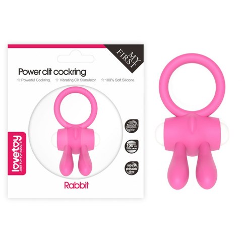 Power Clit Silicone Cockring Pink Power Clit Silicone Cockring Pink