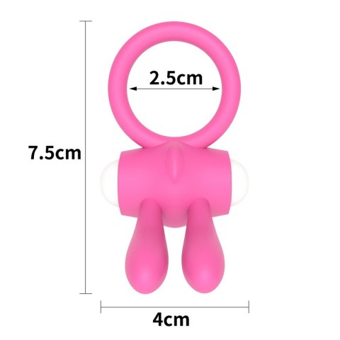 Power Clit Silicone Cockring Pink Power Clit Silicone Cockring Pink