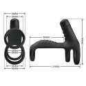 PRETTY LOVE- VIBRATINGPENIS SLING, 10 VIBRATION FUNCTIONS