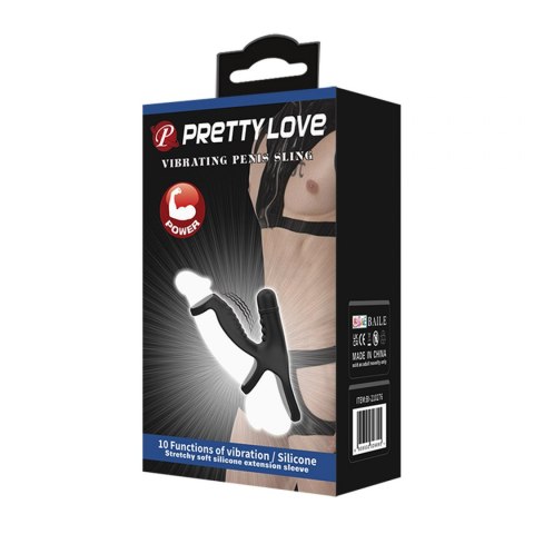 PRETTY LOVE- VIBRATINGPENIS SLING, 10 VIBRATION FUNCTIONS PRETTY LOVE- VIBRATINGPENIS SLING, 10 VIBRATION FUNCTIONS