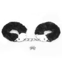 Fetish Pleasure Fluffy Handcuffs Black