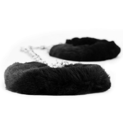 Fetish Pleasure Fluffy Leg Cuffs Black Fetish Pleasure Fluffy Leg Cuffs Black