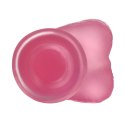 6" Jelly Studs Crystal Dildo Small Pink