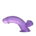 6" Jelly Studs Crystal Dildo Small Purple