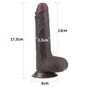 7'' SLIDING SKIN DUAL LAYER DONG - BLACK