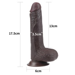 7'' SLIDING SKIN DUAL LAYER DONG - BLACK