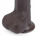 7'' SLIDING SKIN DUAL LAYER DONG - BLACK